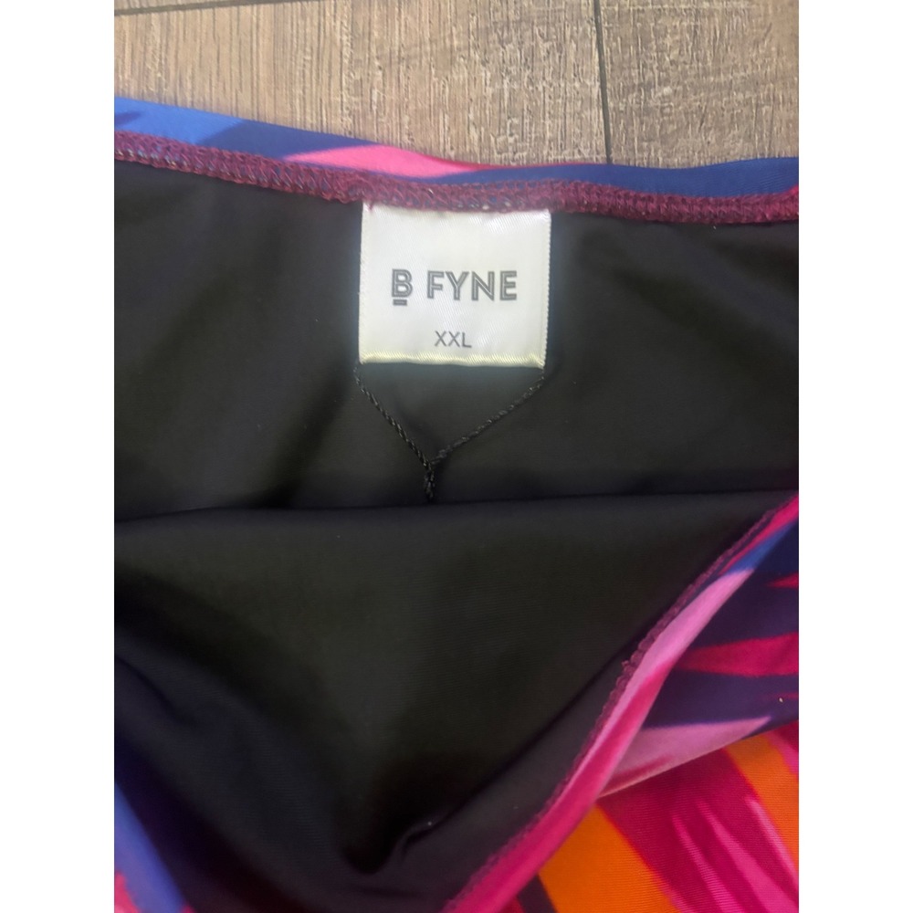 BFYNE Tropical Print Ruched Puff Sleeve Bikini Set XXL - Picture 3 of 5